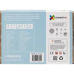 Connetix Magnetisk Leksak, klar, transparent, 34 st./ 1 förp.