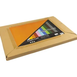 Creativ kartong, A2, ark 420x594 mm, 180 g, mixade färger, 120 mix. ark/ 1 förp.