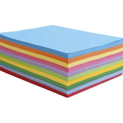 Creativ-papper, A4, 80 g, mixade färger, 1000 ark/ 1 förp.