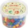 Dantoy pärlor, Dia. 5-8 mm, Hålstl. 4 mm, ca. 280 mix., mixade färger, 280 st./ 1 förp.