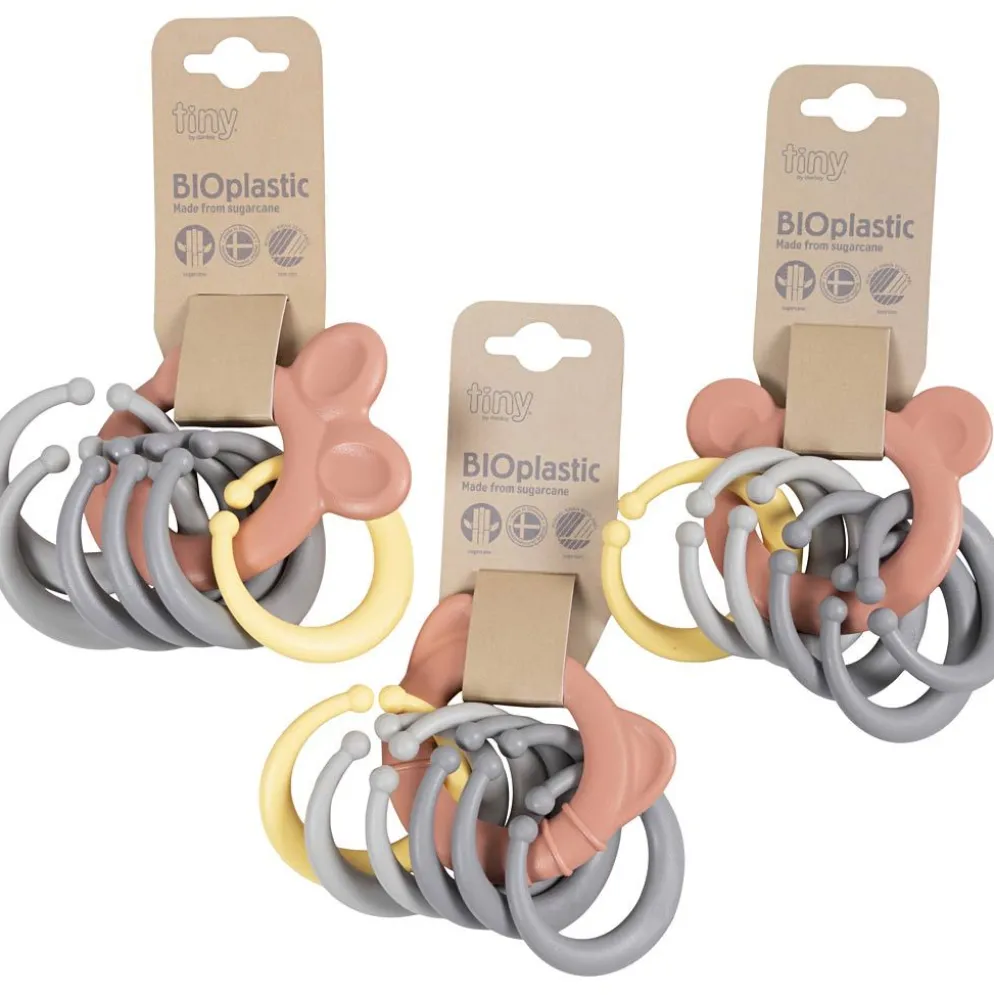 dantoy tiny Bitringar med kedja, Mjuk, Innehållet kan variera , 3 st./ 1 förp.