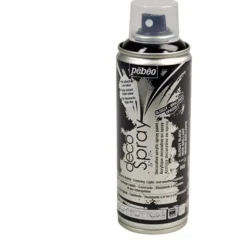 DecoSpray sprayfärg, blank, svart, 200 ml/ 1 burk