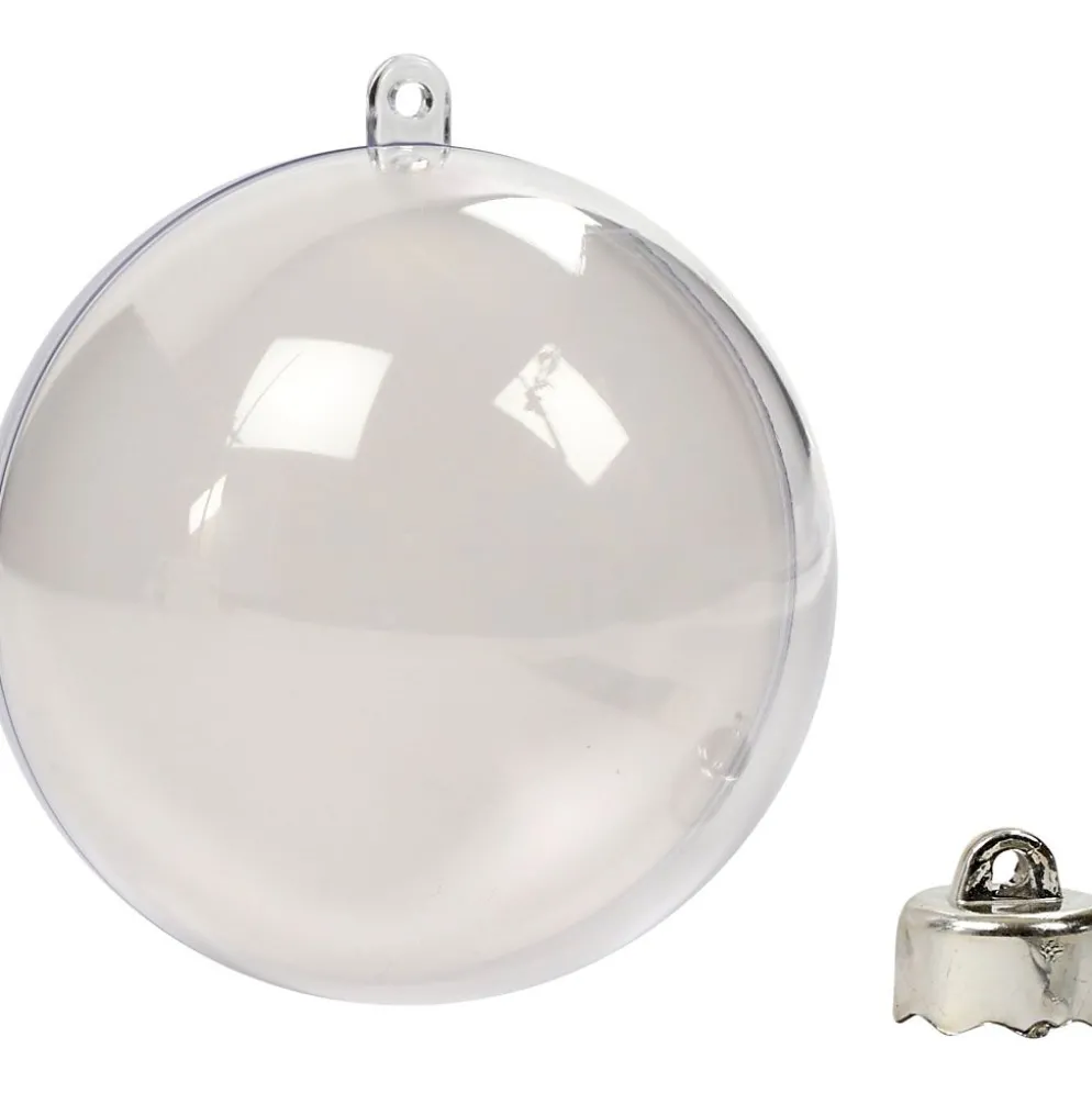 Deko-kula, Dia. 8 cm, transparent, 5 st./ 1 förp.