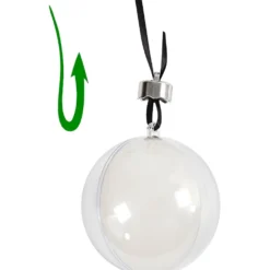 Deko-kula, Dia. 5 cm, transparent, 10 st./ 1 förp.