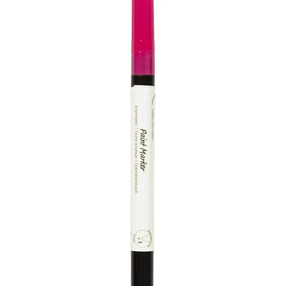 Dekorativ tuschpenna, spets 0,7 mm, extra fine, rosa, 1 st.