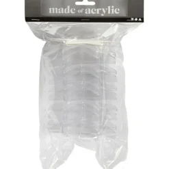 Dekostjärna, H: 10 cm, transparent, 5 st./ 1 förp.