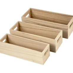 Depotlåda, H: 6,5-7,5 cm, L: 22+23,5+25 cm, B: 6,5+7,5+8,5 cm, 3 st./ 1 set
