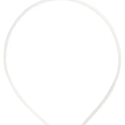 Diadem, B: 8 mm, vit, 5 st./ 1 förp.