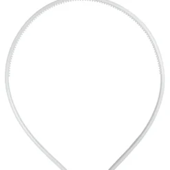 Diadem, B: 8 mm, vit, 5 st./ 1 förp.