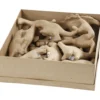 Dinosaurier av papier-maché, H: 9-12,5 cm, B: 4,5+5,5 cm, 21 st./ 1 förp.