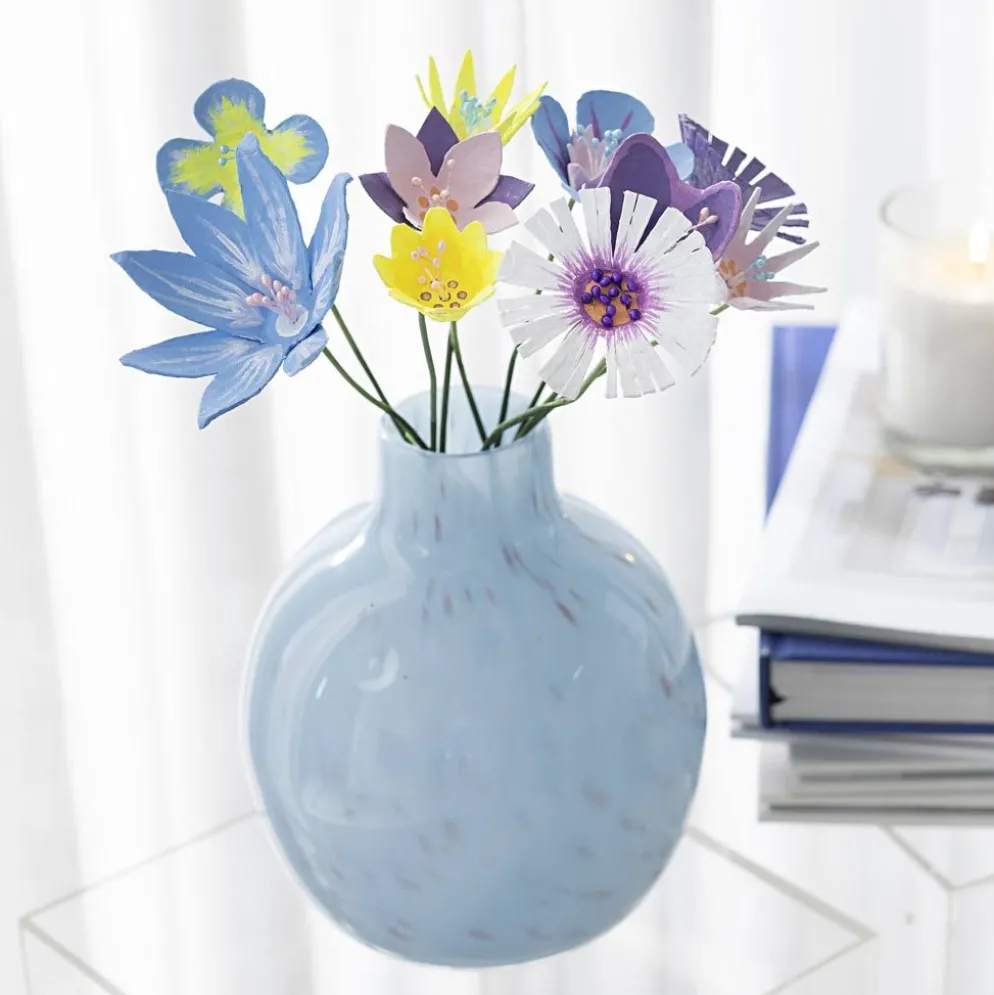 DIY Kit Blommor av Äggkartong, pastellfärger, 1 förp.