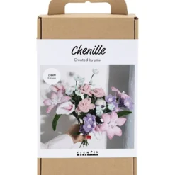 DIY Kit Blommor av Piprensare, Blommor, pastellfärger, 1 förp.