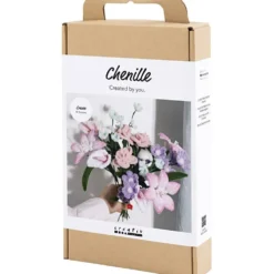 DIY Kit Blommor av Piprensare, Blommor, pastellfärger, 1 förp.