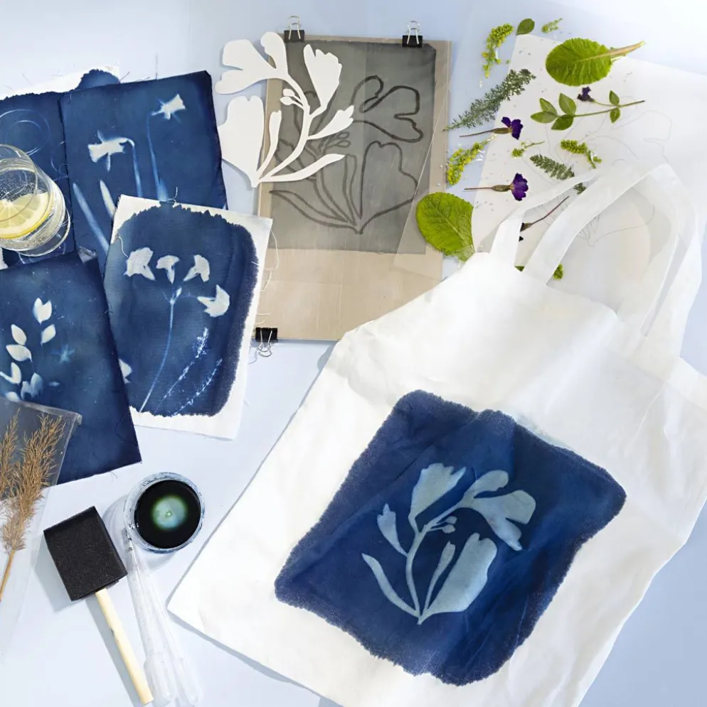 DIY Kit Cyanotypi, Textil, blå, 1 förp.