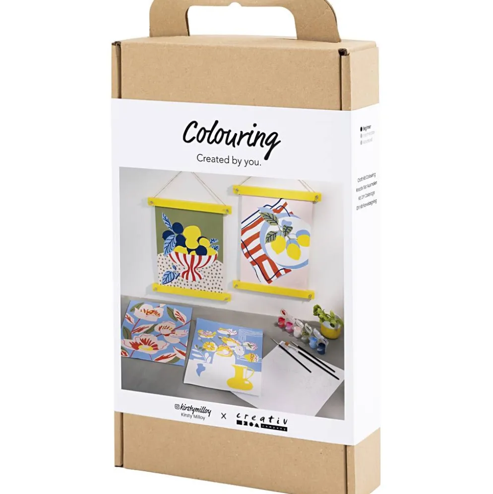 DIY Kit Färgläggning, Måla efter siffror, akrylfärg, 1 förp.