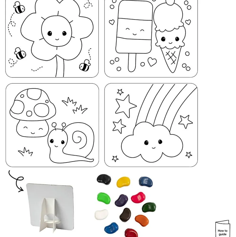 DIY Kit Färgläggning, Rittavla, standardfärger, 1 förp.