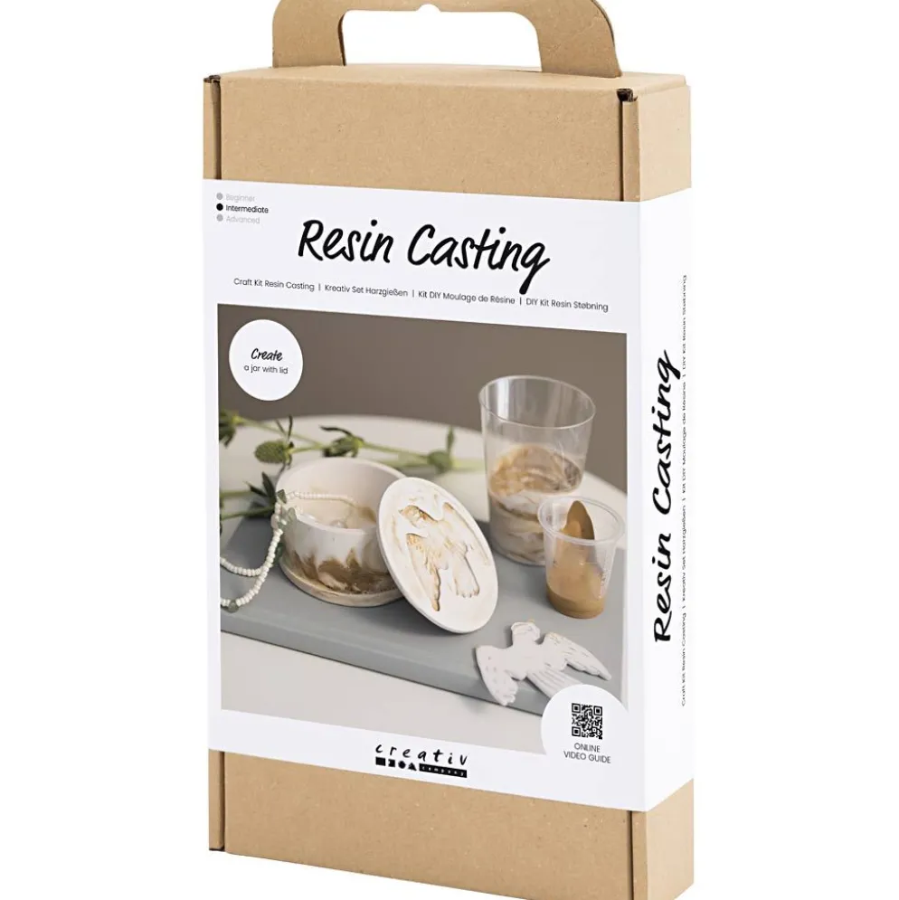 DIY Kit Gjutharts, Burk med lock, beige, off white, 1 förp.