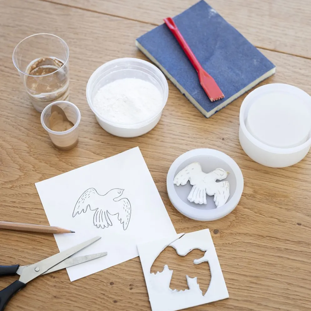 DIY Kit Gjutharts, Burk med lock, beige, off white, 1 förp.