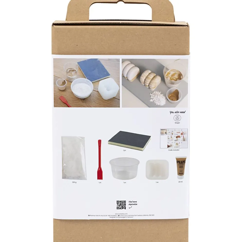 DIY Kit Gjutharts, Skulptering, beige, off white, 1 förp.