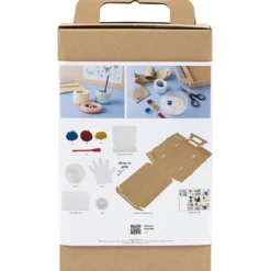 DIY Kit Gjutning, Behållare, blå, röd, ljusgul, 1 förp.