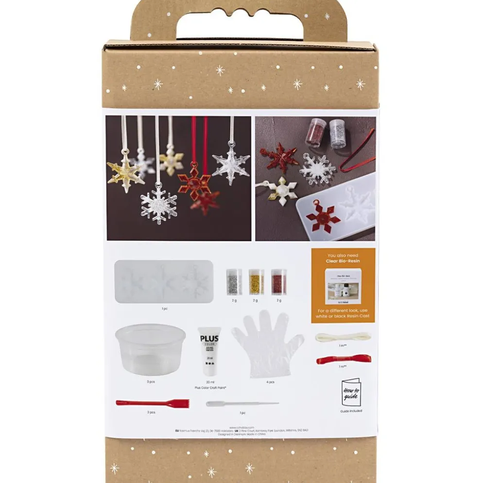 DIY Kit gjutning, Snöflinga, 1 förp.
