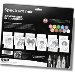 DIY Kit Illustration, Adventurous Colouring, mixade färger, 1 förp.
