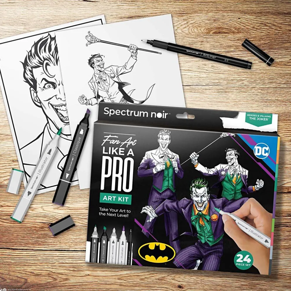 DIY Kit Illustration, Hjältar och skurkar: Joker, mixade färger, 1 förp.