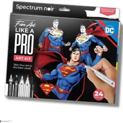 DIY Kit Illustration, Stålmannen, mixade färger, 1 förp.