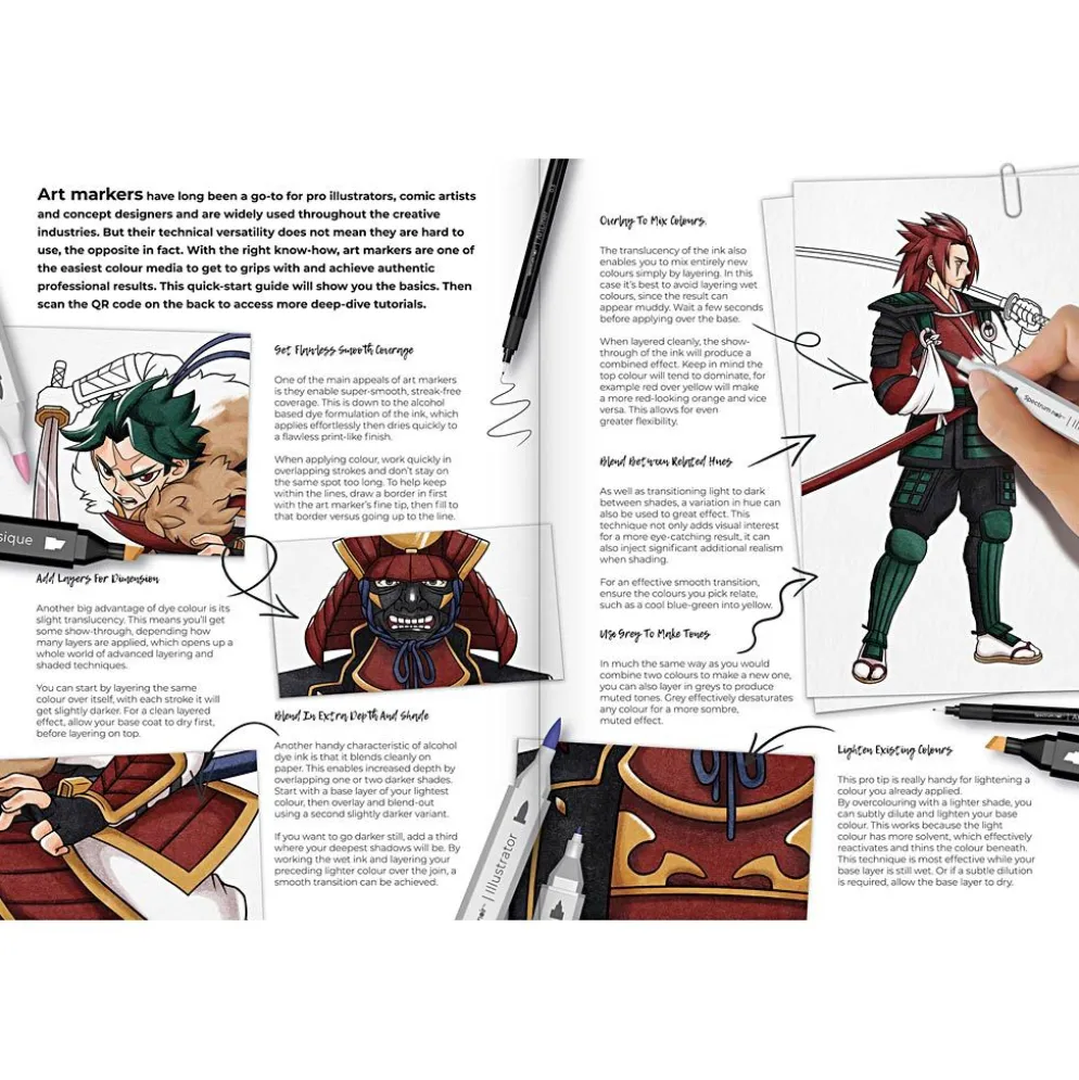 DIY Kit Illustration, Way of the Samurai, mixade färger, 1 förp.