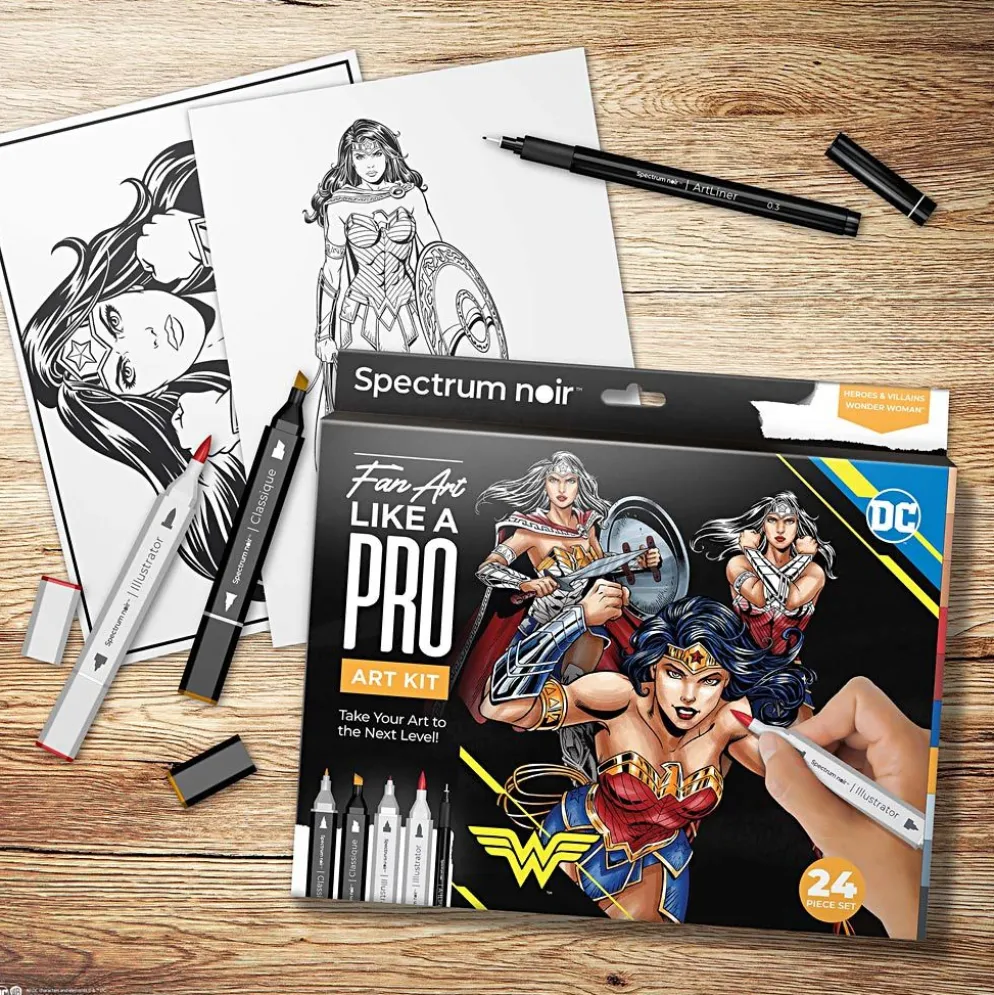 DIY Kit Illustration, Wonder Woman, mixade färger, 1 förp.