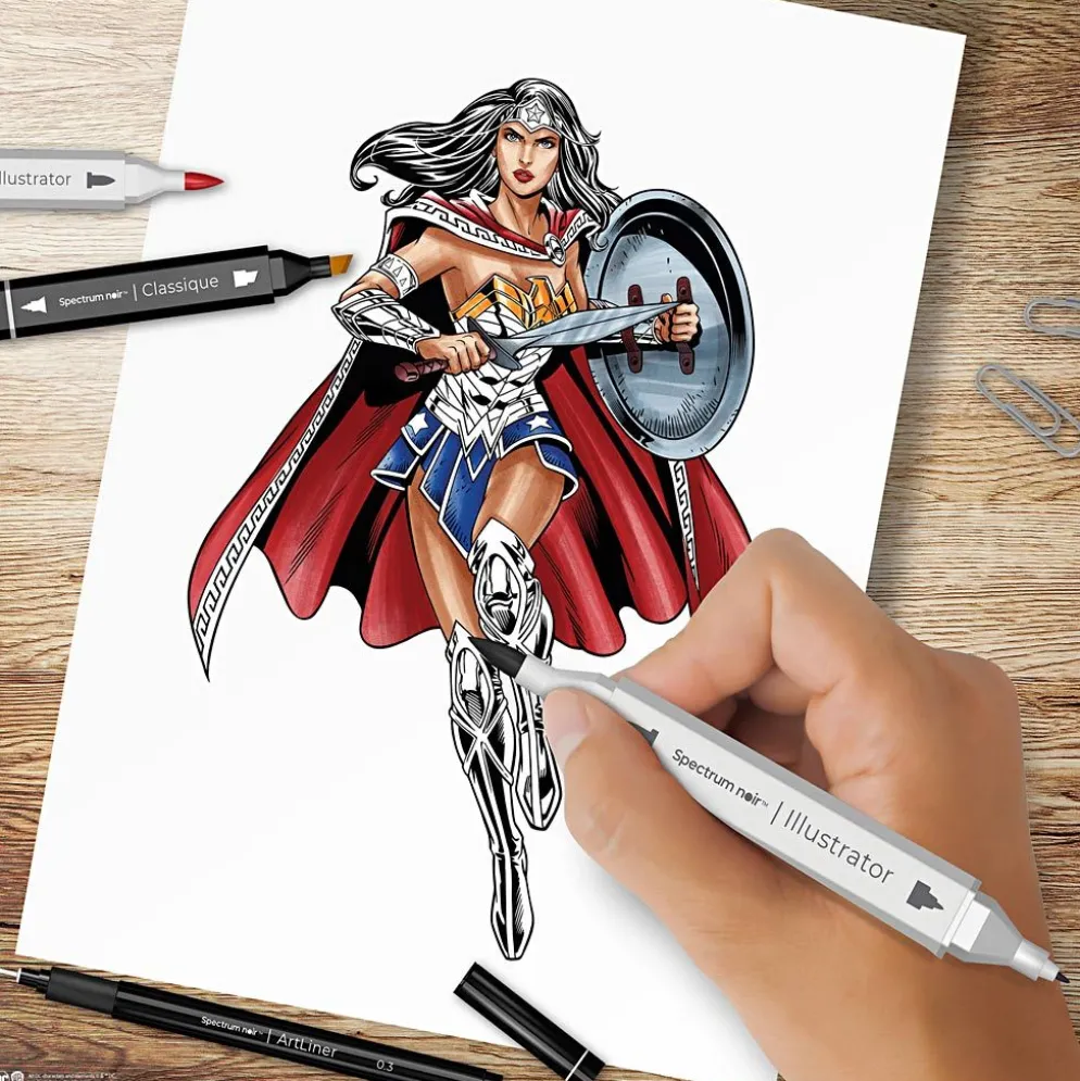 DIY Kit Illustration, Wonder Woman, mixade färger, 1 förp.