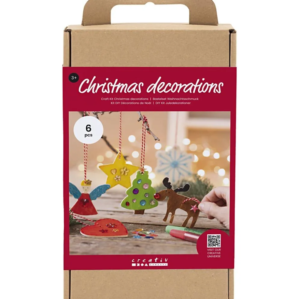 DIY Kit Juldekorationer, Färgläggning, 1 förp.