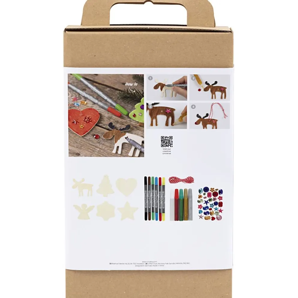 DIY Kit Juldekorationer, Färgläggning, 1 förp.