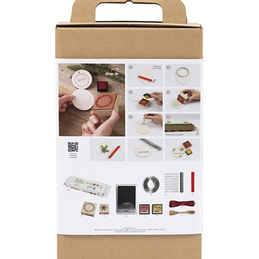 DIY Kit Juldekorationer, Självhärdande lera, 1 förp.