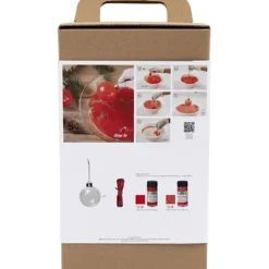 DIY Kit Julgranskulor, Marmorering, 1 förp.