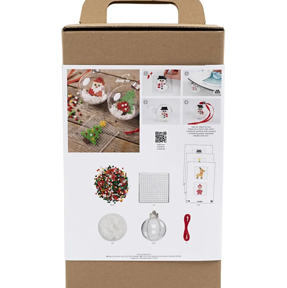 DIY Kit Julgranskulor, Pärlor, 1 förp.
