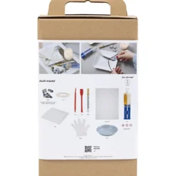 DIY Kit Kintsugi, Fat, blå, guld, vit, 1 förp.