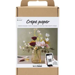 DIY Kit Kräppapper, Bukett, Stretchbarhet: 180%, 1 förp.