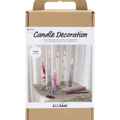 DIY Kit Ljusdekoration, Dekorerade kronljus, vit, 1 förp.