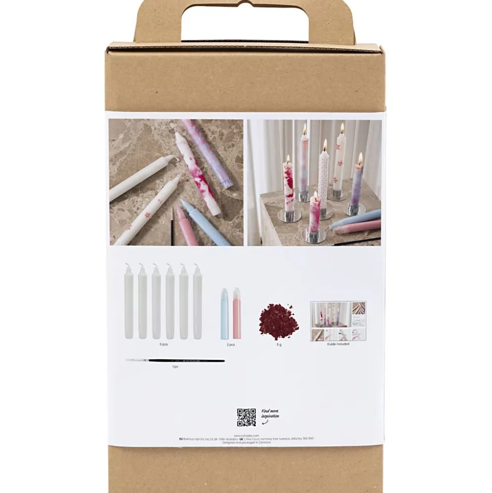 DIY Kit Ljusdekoration, Dekorerade kronljus, vit, 1 förp.