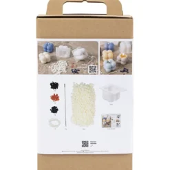DIY Kit Ljusgjutning, Bubbelsojaljus, beige, ljusblå, cream, 1 förp.