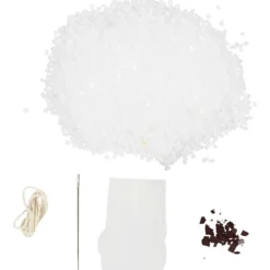 DIY Kit Ljusstöpning, Jultomte, matt transparenta, röd, 1 förp.