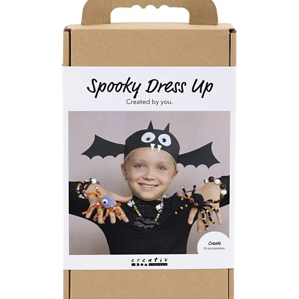 DIY Kit Läskiga Accessoarer, Dräkter och smycken, halloweenfärger, 1 förp.