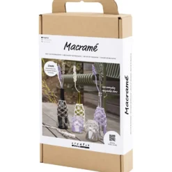 DIY Kit Makramé, Glasdekoration, 1 förp.