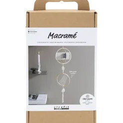DIY Kit Makramé, Mobil, grå, off white, 1 förp.