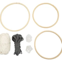 DIY Kit Makramé, Mobil, grå, off white, 1 förp.