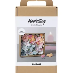 DIY Kit Modellera, Blommor, pastellfärger, 1 förp.