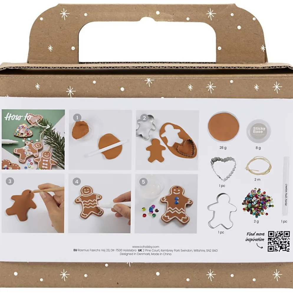 DIY Kit Modellera, Små tårtfigurer, mellanbrun, 1 förp.