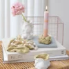 DIY Kit Modellera, Vaser och ljushållare, beige, elfenben, råvit, 1 förp.