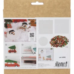 DIY Kit NABBI BioBeads , Julbil, ren, snögubbe, tomtenisse och julklapp, 1 förp.